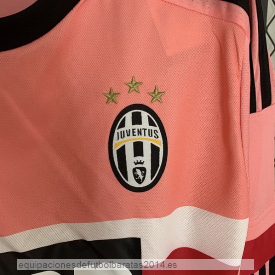 Nuevo 2ª Manga Larga Juventus Retro 2015 2016 Rosa Baratas
